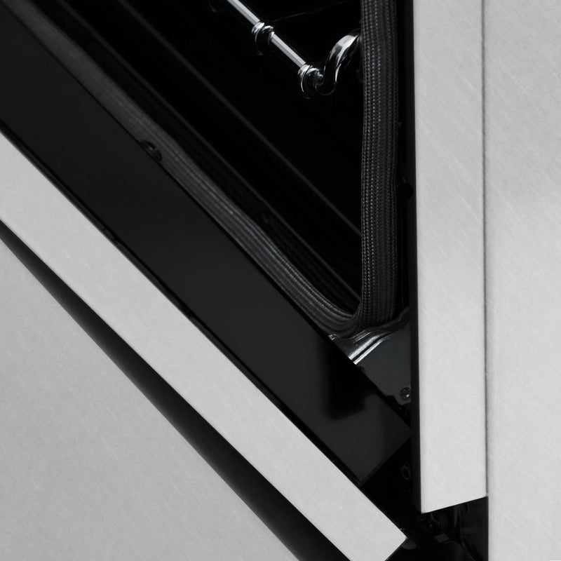 ZLINE 36" Autograph Dual Fuel Range, DuraSnow, Black, RASZ-SN-36-MB by Farmhouse Kitchen and Bath