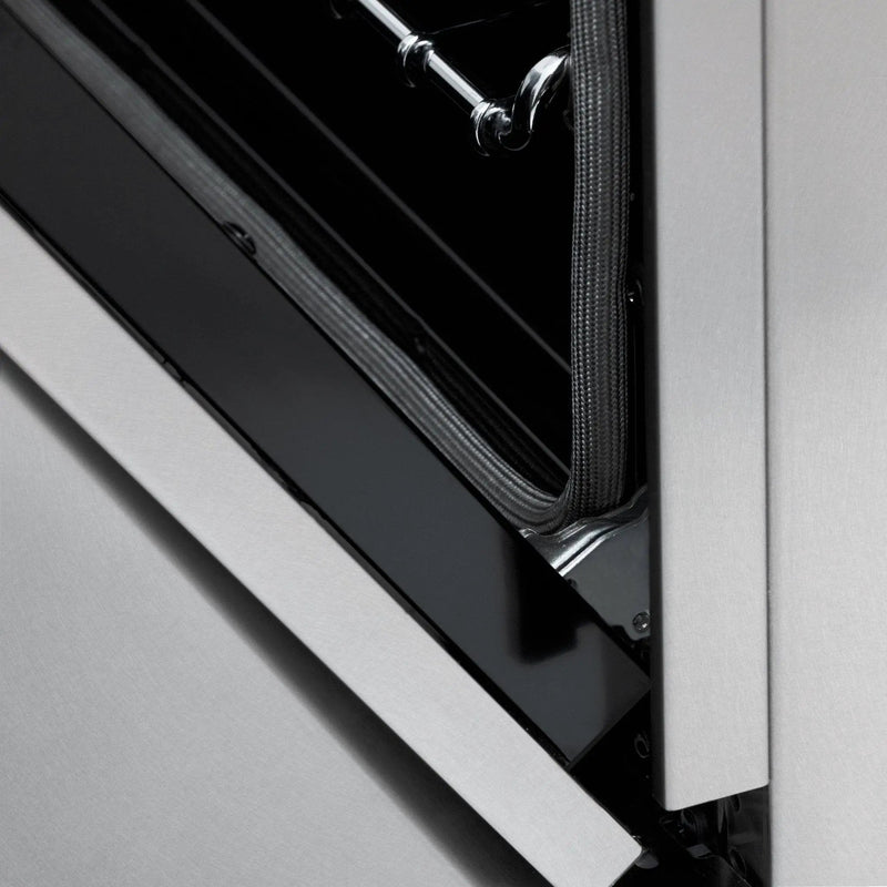 ZLINE 36" Autograph Dual Fuel Range, DuraSnow, Gold, RASZ-SN-36-G by Farmhouse Kitchen and Bath