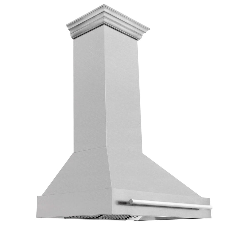 ZLINE 36" Autograph DuraSnow Stainless Steel Wall Range Hood 8654SNX-36 by Farmhouse Kitchen and Bath