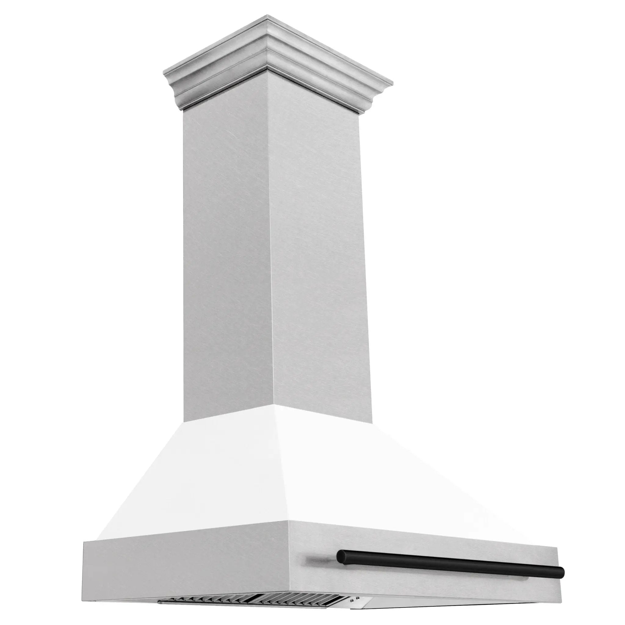 ZLINE 36" Autograph DuraSnow White Range Hood 8654SNZ-WM36-MB by Farmhouse Kitchen and Bath