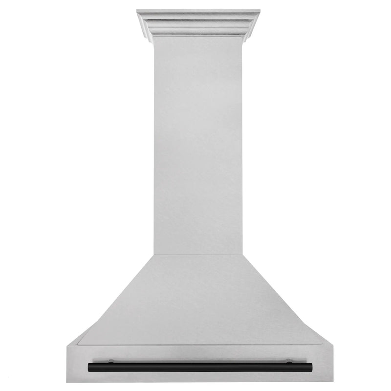 ZLINE 36" Autograph Edition DuraSnow Wall Range Hood 8654SNZ-36-MB by Farmhouse Kitchen and Bath