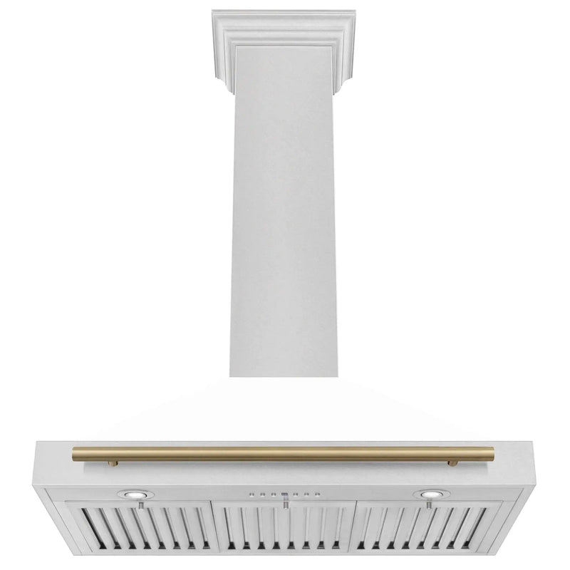 ZLINE 36" Autograph Stainless Wall Range Hood KB4SNZ-WM36-G by Farmhouse Kitchen and Bath