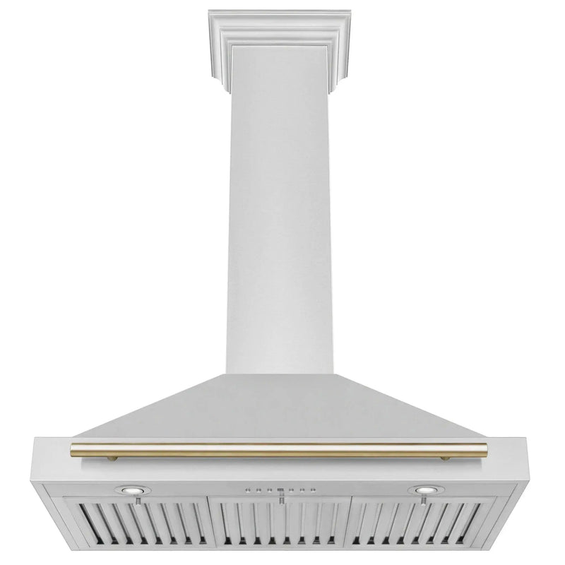 ZLINE 36" Autograph Stainless Wall Range Hood KB4STZ-36-G by Farmhouse Kitchen and Bath