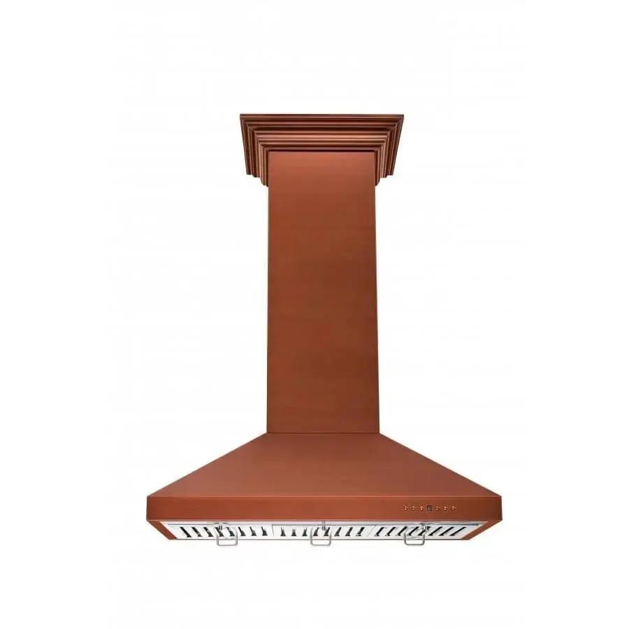 ZLINE 36" Copper Island Range Hood 8KL3iC-36 by Farmhouse Kitchen and Bath
