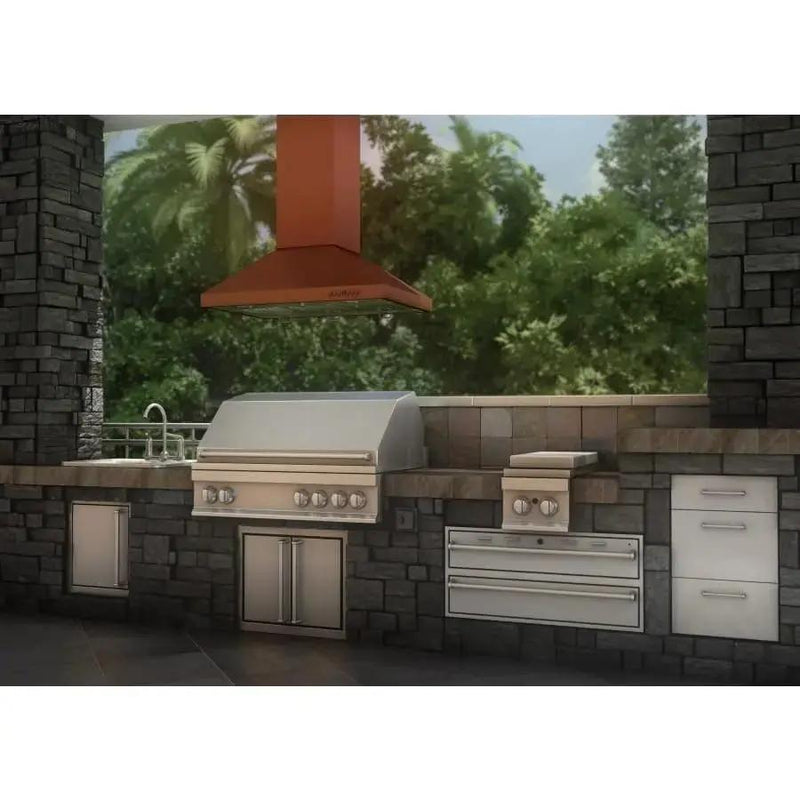 ZLINE 36" Copper Island Range Hood 8KL3iC-36 by Farmhouse Kitchen and Bath