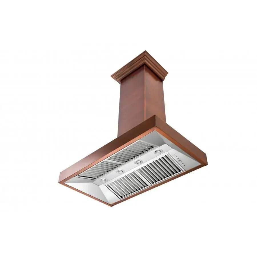 ZLINE 36" Copper Wall Range Hood, 8667C-36 by Farmhouse Kitchen and Bath