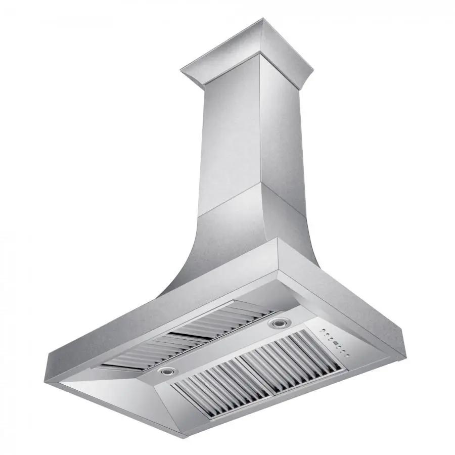 ZLINE 36" Designer DuraSnow® Stainless Steel Wall Range Hood, 8632S-36 by Farmhouse Kitchen and Bath