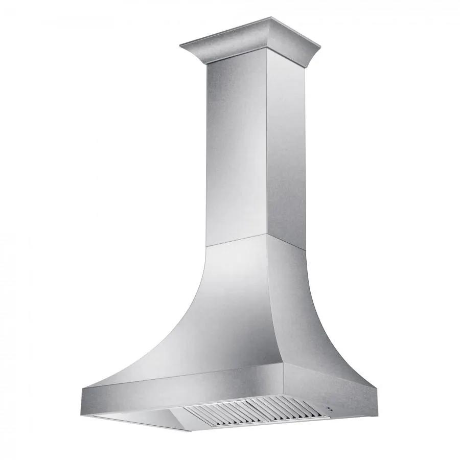 ZLINE 36" Designer DuraSnow® Stainless Steel Wall Range Hood, 8632S-36 by Farmhouse Kitchen and Bath