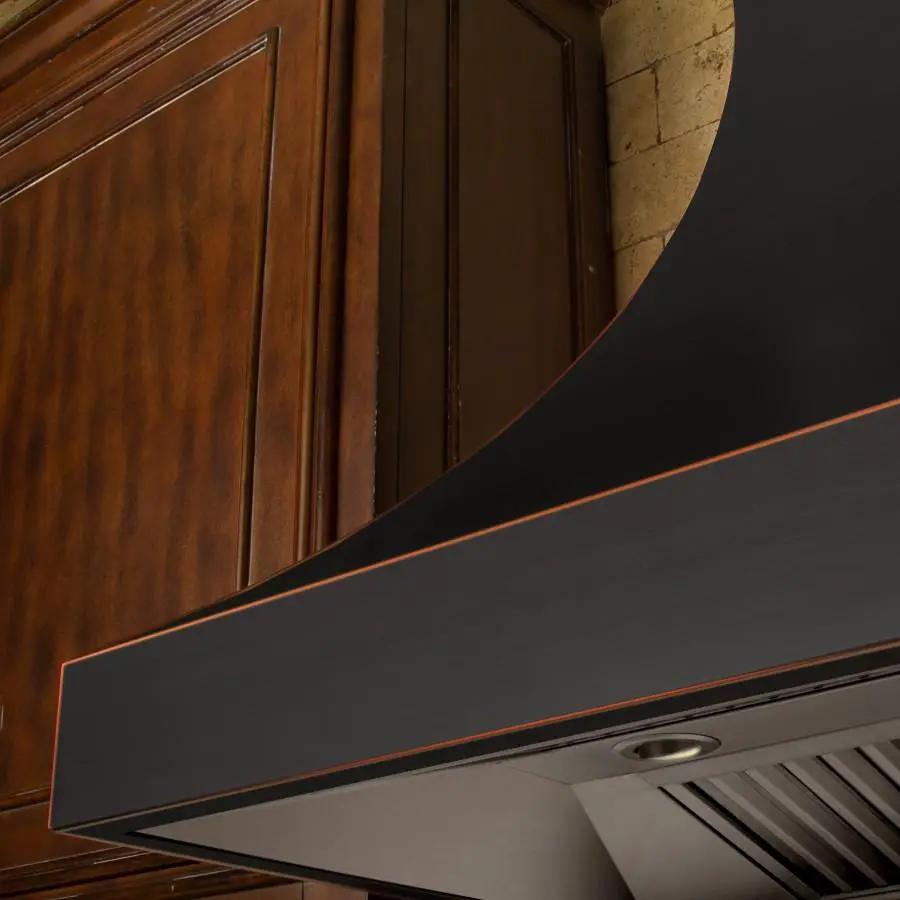 ZLINE 36" Designer Series Oil-Rubbed Bronze Wall Range Hood, 8632B-36 by Farmhouse Kitchen and Bath