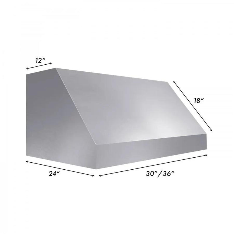 ZLINE 36" Designer Series Under Cabinet Range Hood, 8685S-36 by Farmhouse Kitchen and Bath