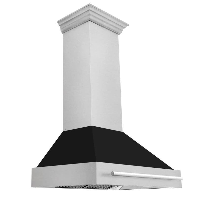 ZLINE 36" DuraSnow® Stainless Steel Range Hood 8654SNX-BLM-36 by Farmhouse Kitchen and Bath