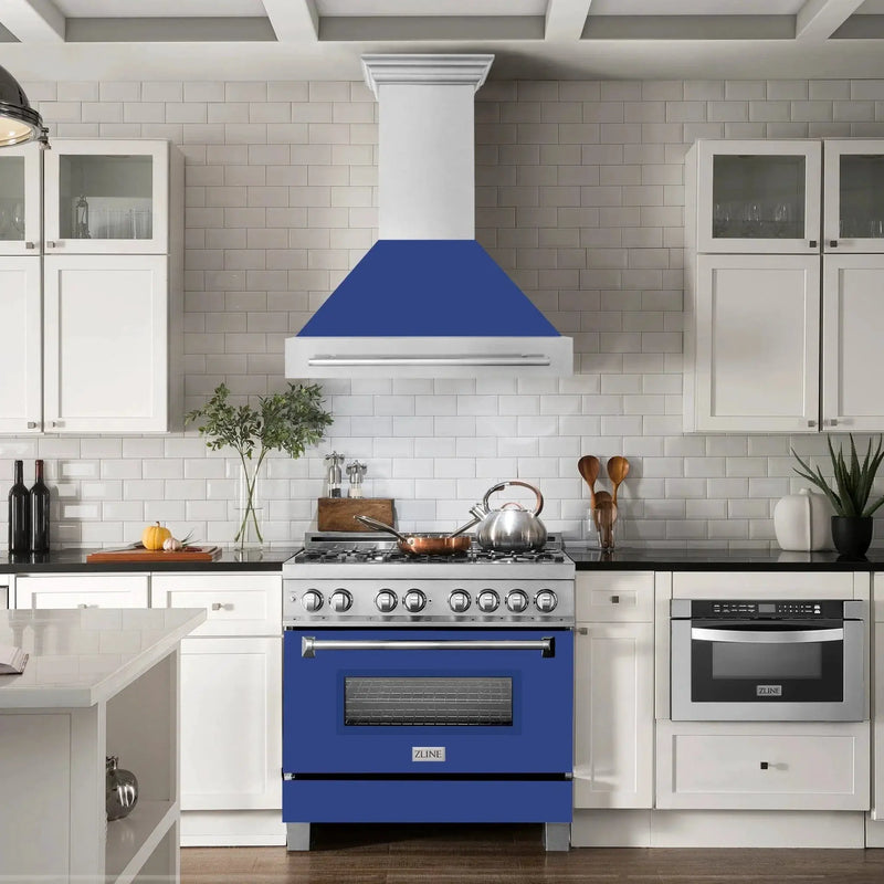 ZLINE 36" DuraSnow® Stainless Steel Range Hood 8654SNX-BM-36 by Farmhouse Kitchen and Bath