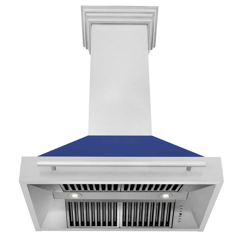 ZLINE 36" DuraSnow® Stainless Steel Range Hood 8654SNX-BM-36 by Farmhouse Kitchen and Bath