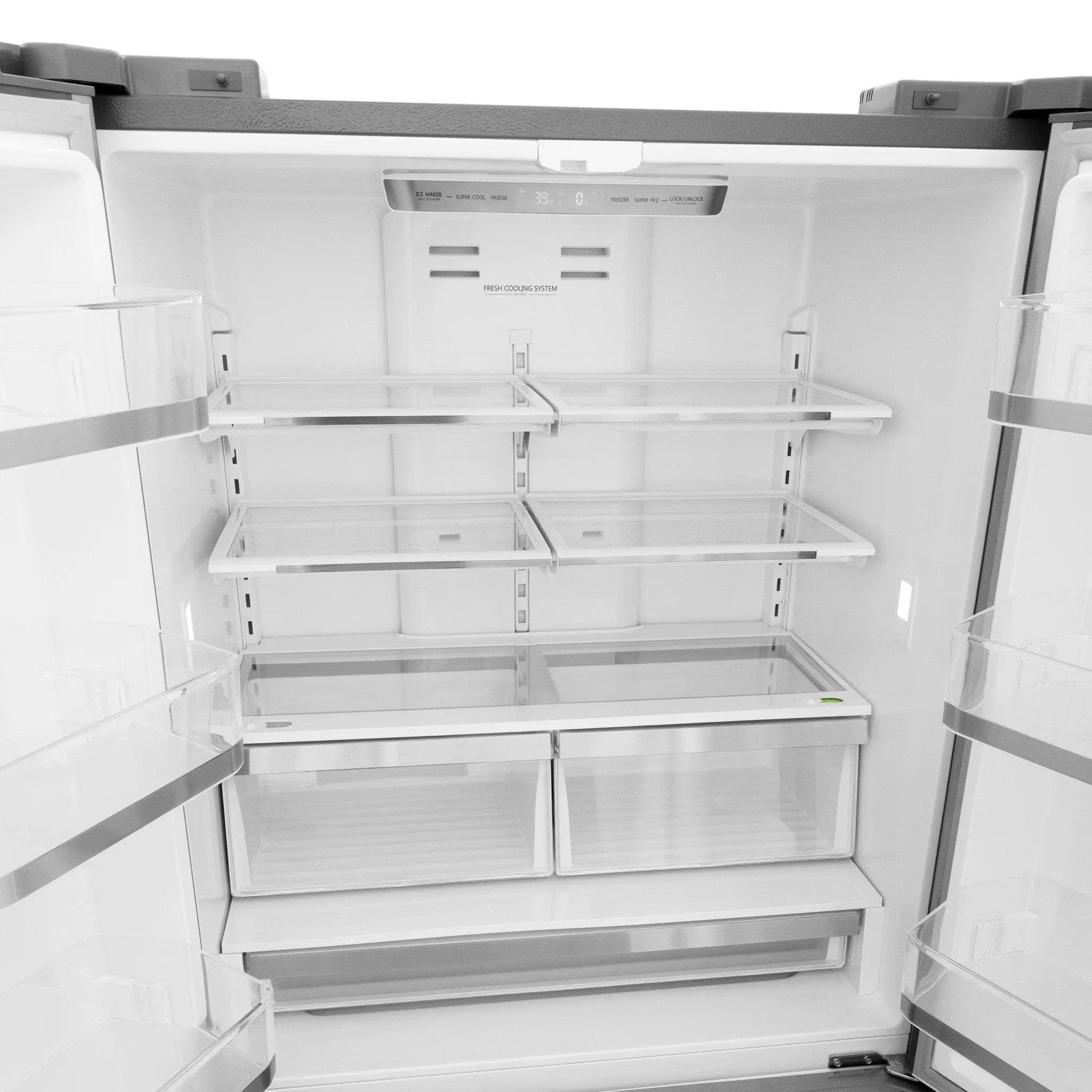 ZLINE 36" French Door Refrigerator with Ice Maker, Stainless Steel, RFM-36 by Farmhouse Kitchen and Bath