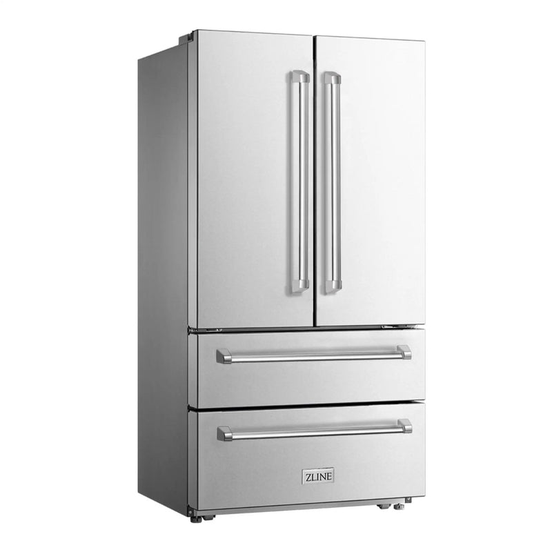 ZLINE 36" French Door Refrigerator with Ice Maker, Stainless Steel, RFM-36 by Farmhouse Kitchen and Bath