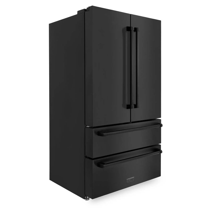 ZLINE 36" French Door Refrigerator,Ice Maker,Black Stainless,RFM-36-BS by Farmhouse Kitchen and Bath