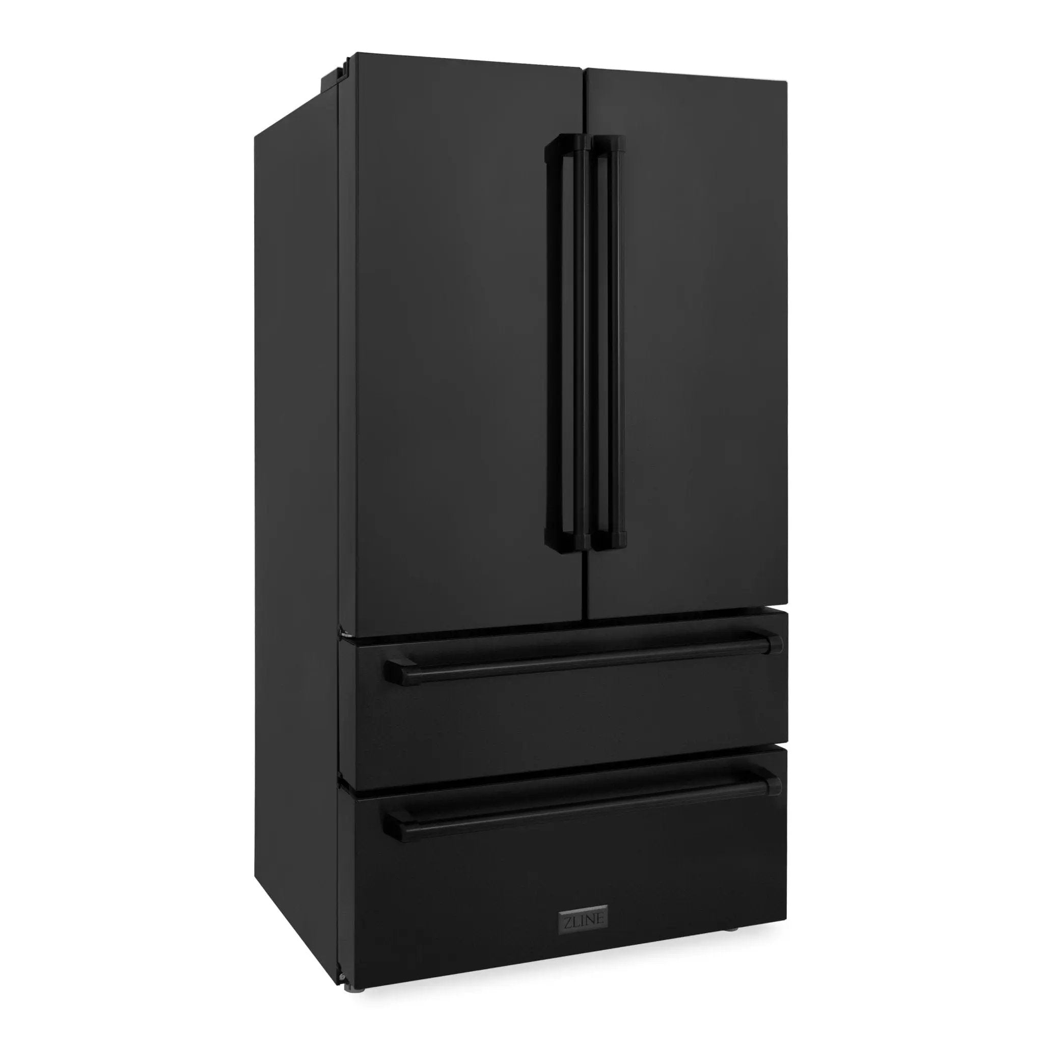 ZLINE 36" French Door Refrigerator,Ice Maker,Black Stainless,RFM-36-BS by Farmhouse Kitchen and Bath