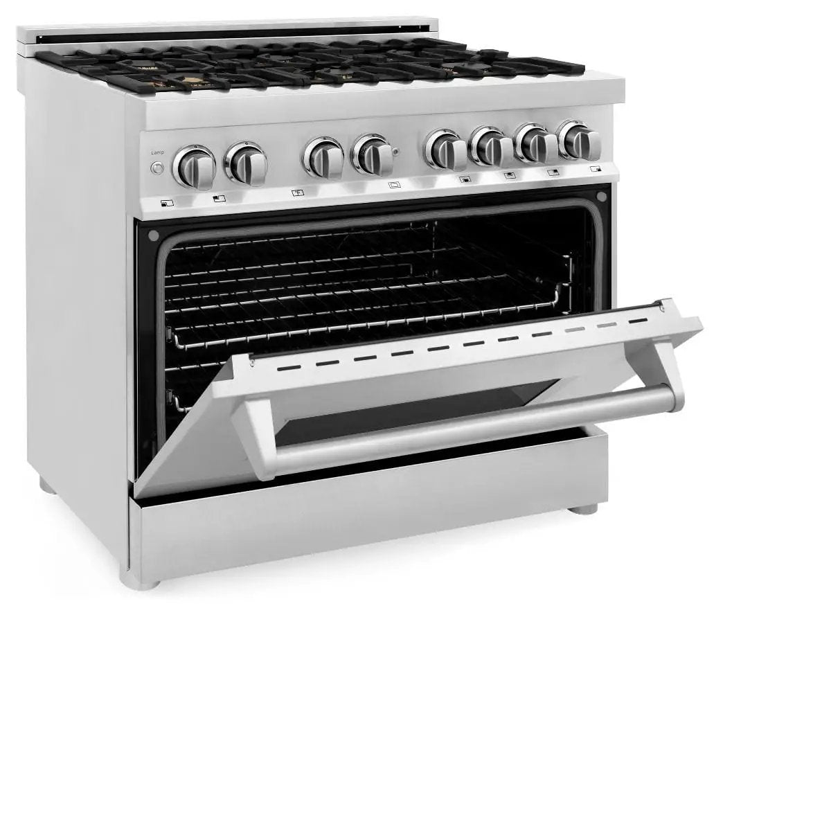 ZLINE 36" Gas Burner/Electric Oven Range, Brass Burners, RA-BR-36 by Farmhouse Kitchen and Bath