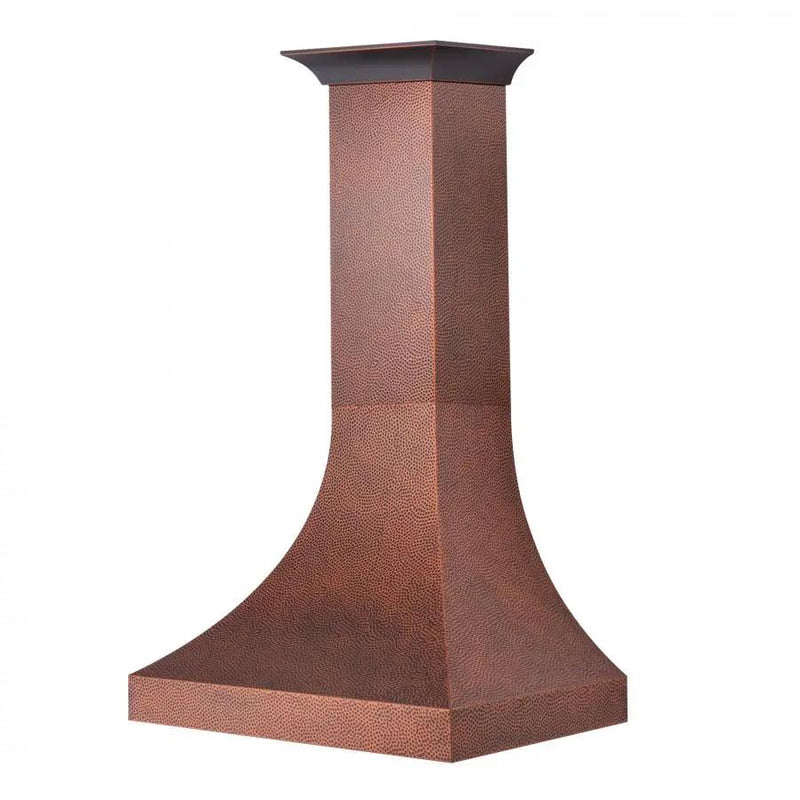 ZLINE 36" Hand-Hammered Copper Finish Wall Range Hood, 8632H-36 by Farmhouse Kitchen and Bath