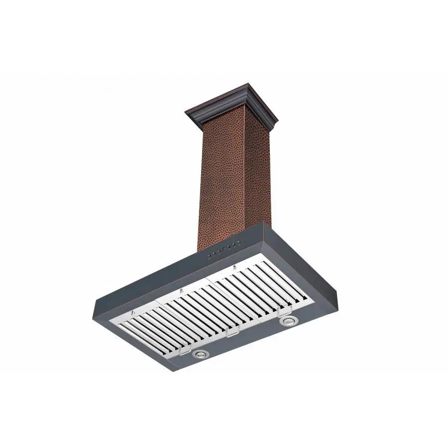 ZLINE 36" Hand-Hammered Copper Wall Range Hood, KB2-HBXXX-36 by Farmhouse Kitchen and Bath