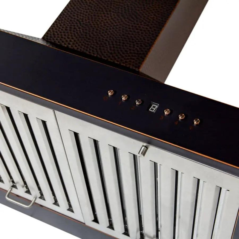 ZLINE 36" Hand-Hammered Copper Wall Range Hood, KB2-HBXXX-36 by Farmhouse Kitchen and Bath