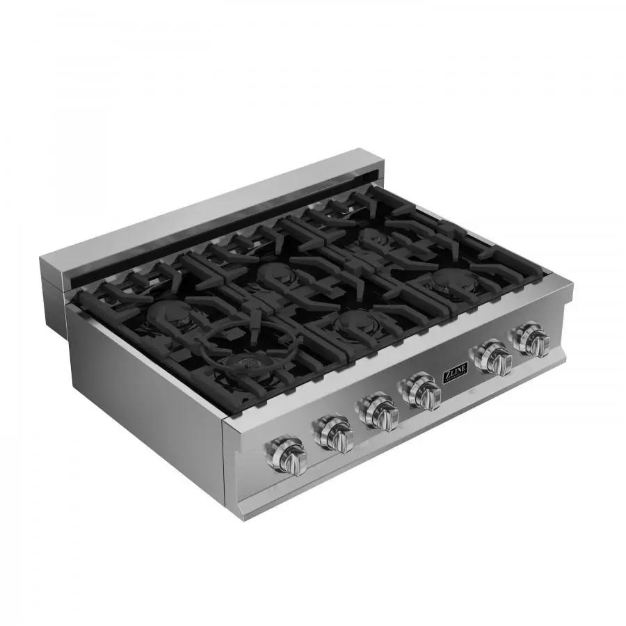 ZLINE 36 inch Rangetop with 6 Gas Burners, RT36 by Farmhouse Kitchen and Bath