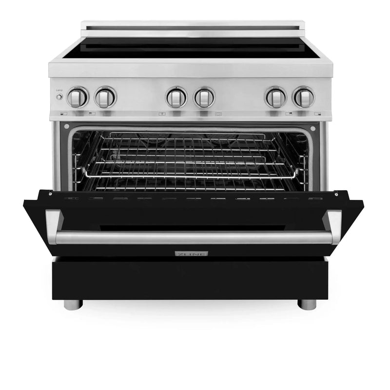 ZLINE 36" Induction Range in DuraSnow Stainless Steel RAIND-BLM-36 by Farmhouse Kitchen and Bath