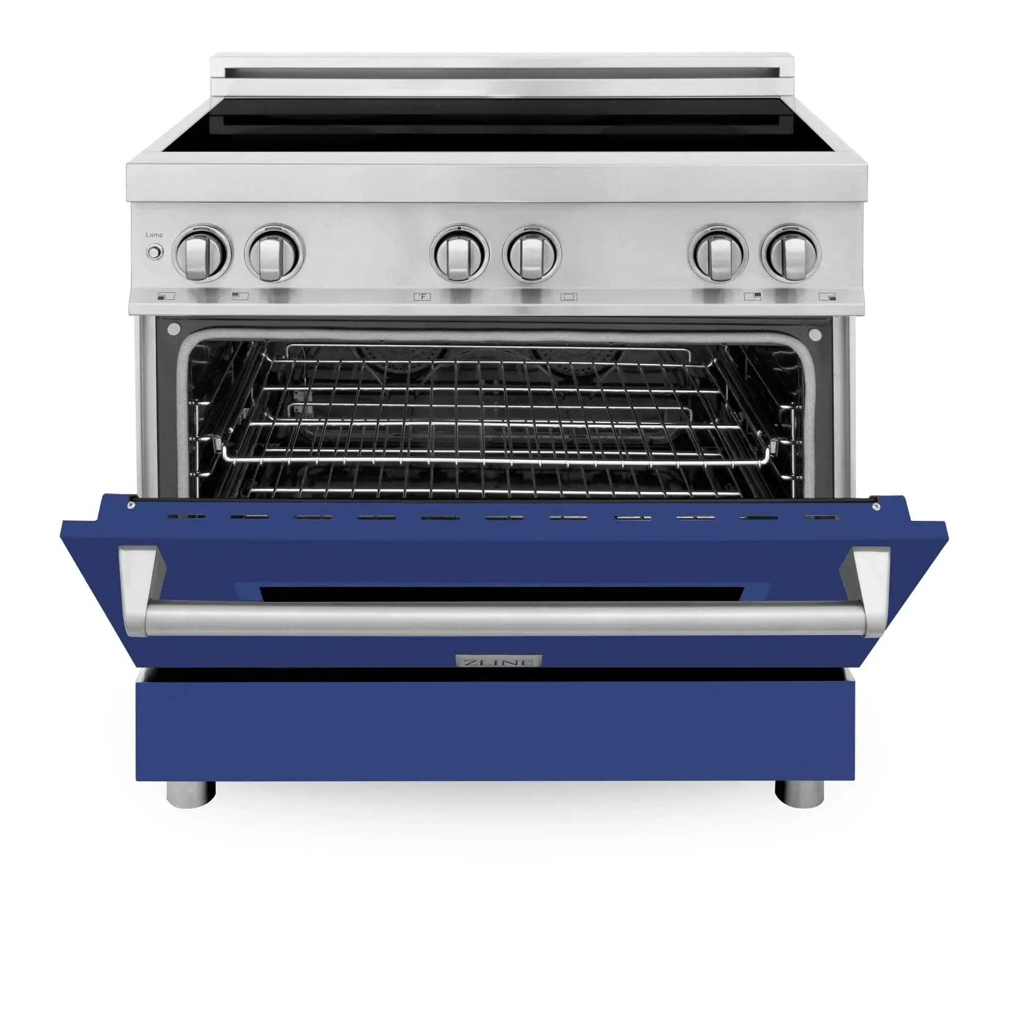 ZLINE 36" Induction Range in DuraSnow Stainless Steel RAIND-BM-36 by Farmhouse Kitchen and Bath