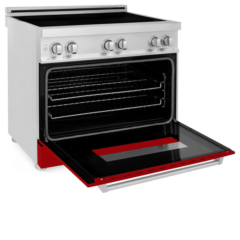 ZLINE 36" Induction Range in DuraSnow Stainless Steel RAIND-RG-36 by Farmhouse Kitchen and Bath