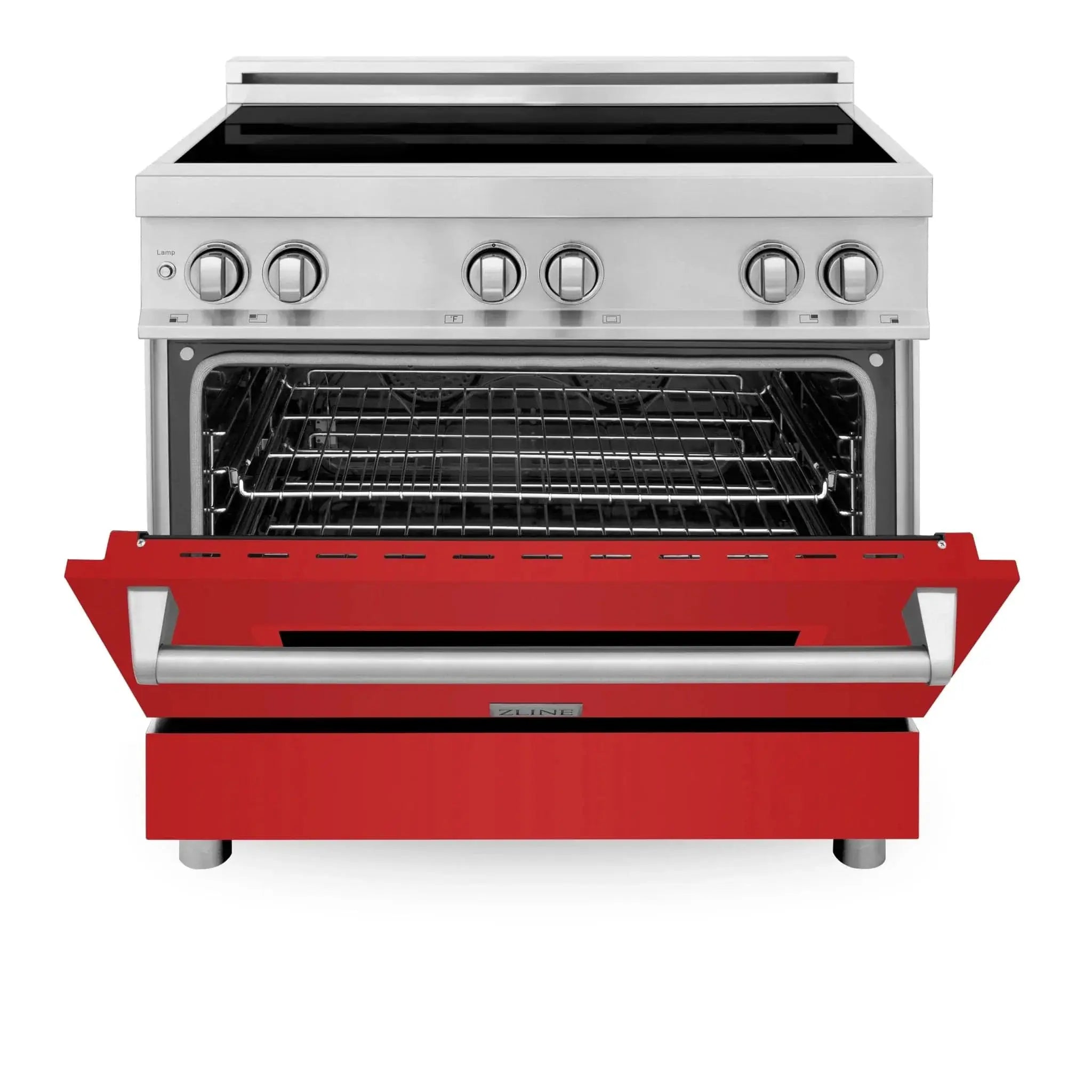 ZLINE 36" Induction Range in DuraSnow Stainless Steel RAIND-RM-36 by Farmhouse Kitchen and Bath