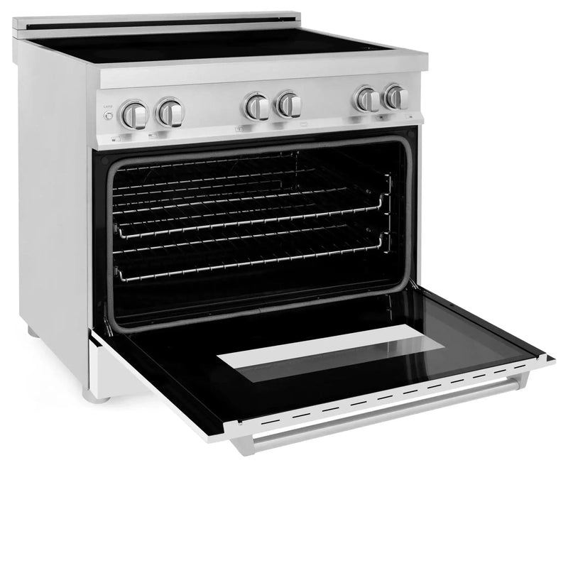 ZLINE 36" Induction Range in DuraSnow Stainless Steel RAIND-WM-36 by Farmhouse Kitchen and Bath