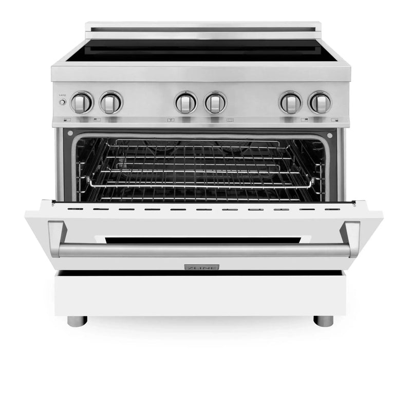 ZLINE 36" Induction Range in DuraSnow Stainless Steel RAIND-WM-36 by Farmhouse Kitchen and Bath