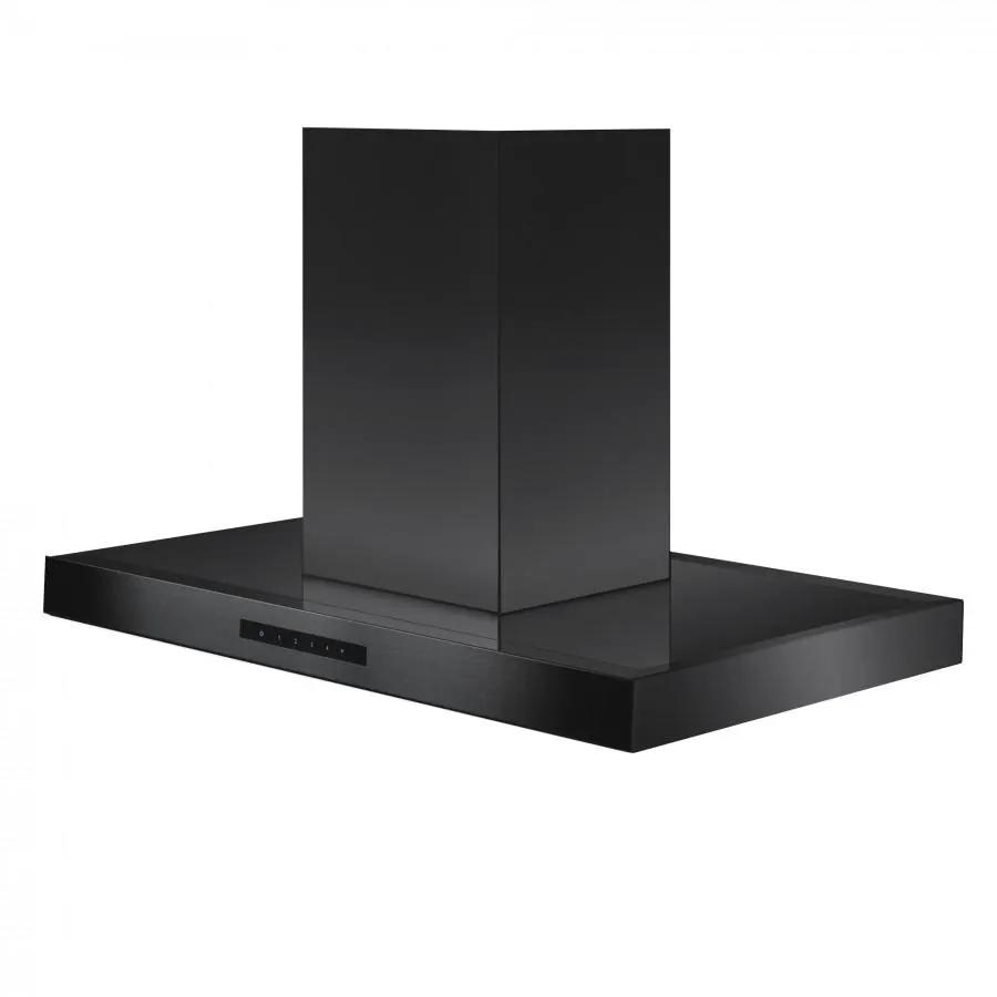 ZLINE 36" Island Mount Range Hood in Black Stainless Steel, BSKE2iN-36 by Farmhouse Kitchen and Bath
