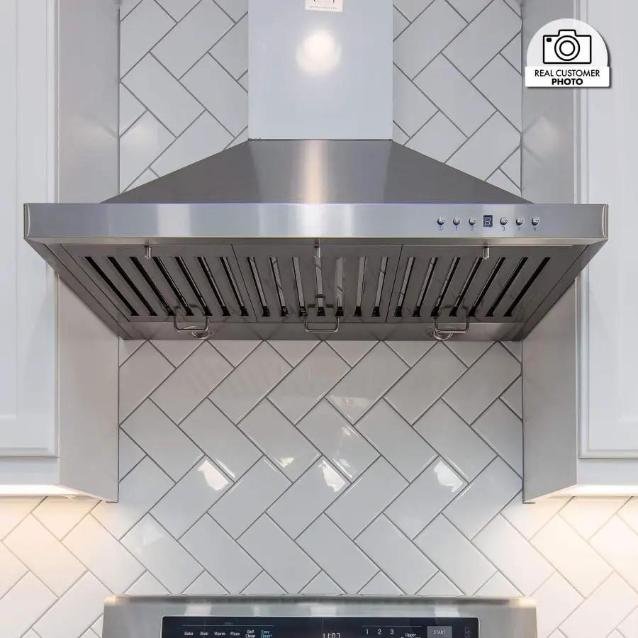 ZLINE 36" Outdoor/Indoor Stainless Steel Wall Range Hood, KB-304-36 by Farmhouse Kitchen and Bath