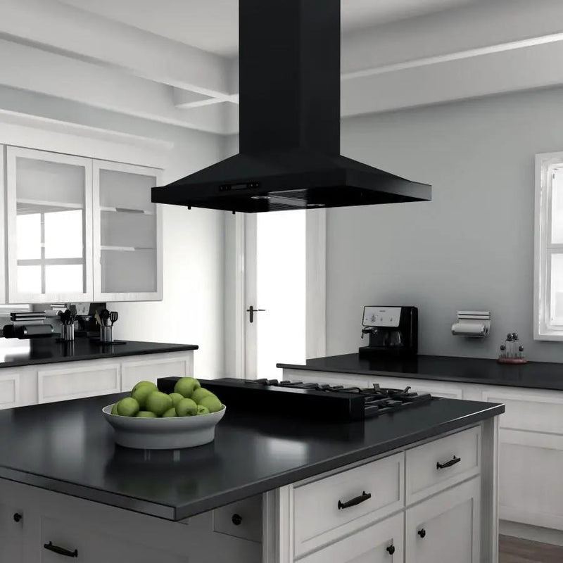 ZLINE 36" Porcelain Rangetop in Black Stainless with 6 Gas Burners, RTB-36 by Farmhouse Kitchen and Bath