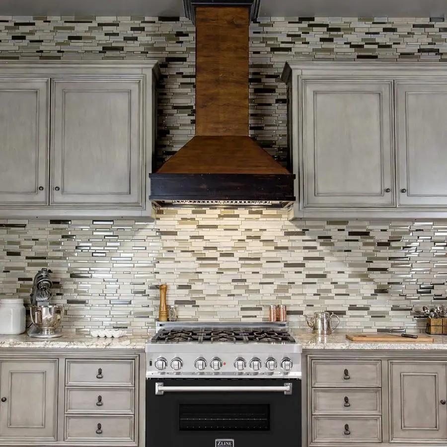 ZLINE 36" Professional Dual Fuel Range, Black Matte Door, RA-BLM-36 by Farmhouse Kitchen and Bath