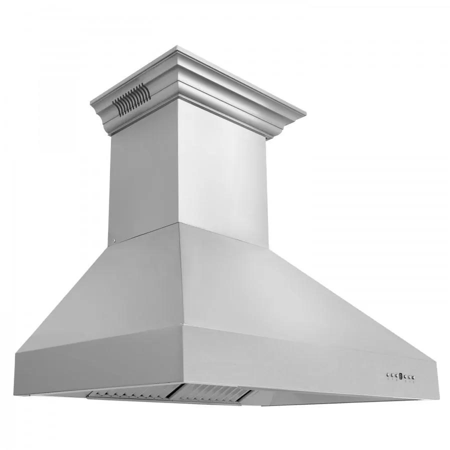 ZLINE 36" Professional Wall Range Hood, Built-in CrownSound® Bluetooth Speakers, 667CRN-BT-36 by Farmhouse Kitchen and Bath