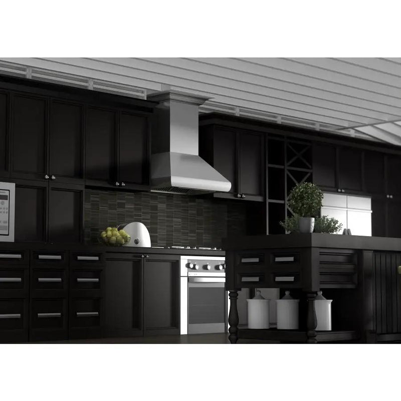 ZLINE 36" Professional Wall Range Hood, Stainless Steel, 587CRN-36 by Farmhouse Kitchen and Bath