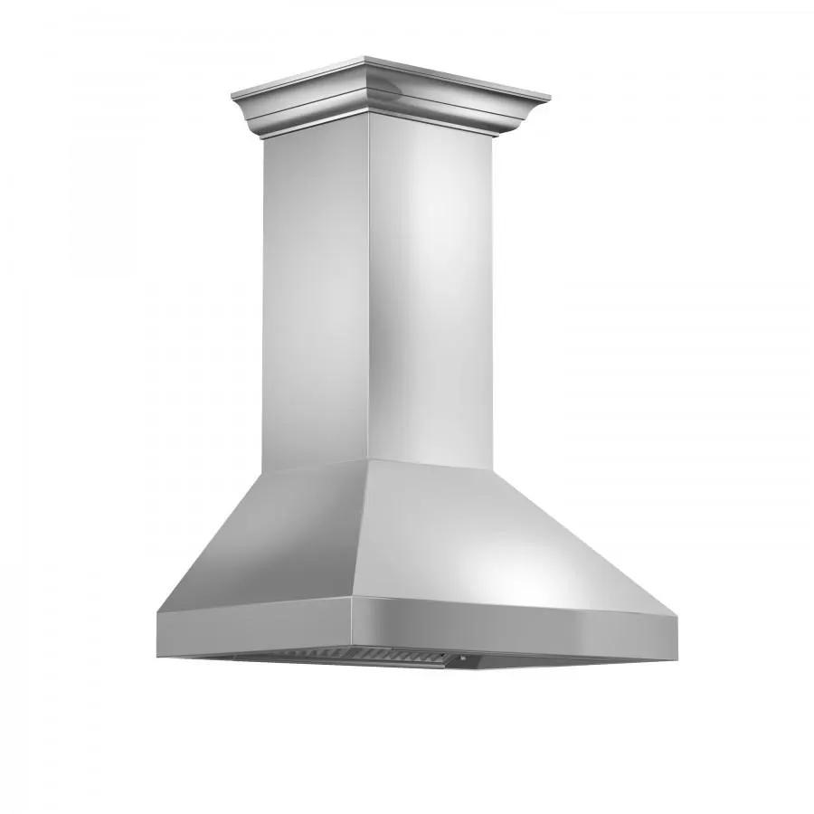 ZLINE 36" Professional Wall Range Hood, Stainless Steel, 597CRN-36 by Farmhouse Kitchen and Bath