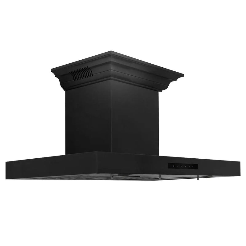 ZLINE 36" Range Hood, Black Stainless Steel, Speakers, BSKENCRN-BT-36 by Farmhouse Kitchen and Bath