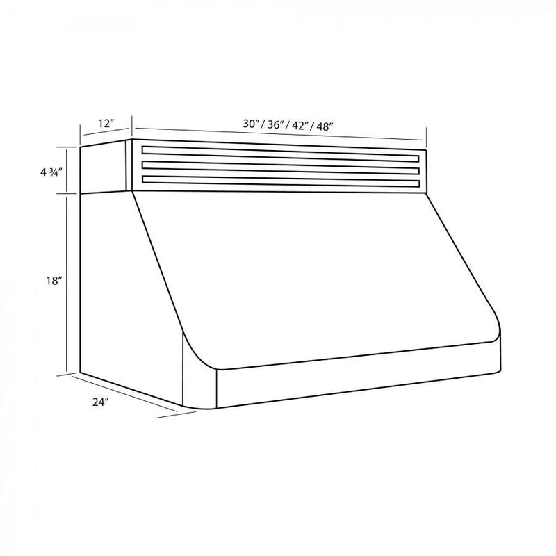 ZLINE 36" Recirculating Under Cabinet Stainless Range Hood, RK520-36 by Farmhouse Kitchen and Bath
