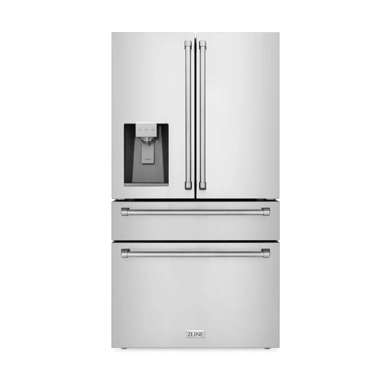 ZLINE 36" Refrigerator, Water, Ice Dispenser, Fingerprint Resistant, RFM-W-36 by Farmhouse Kitchen and Bath