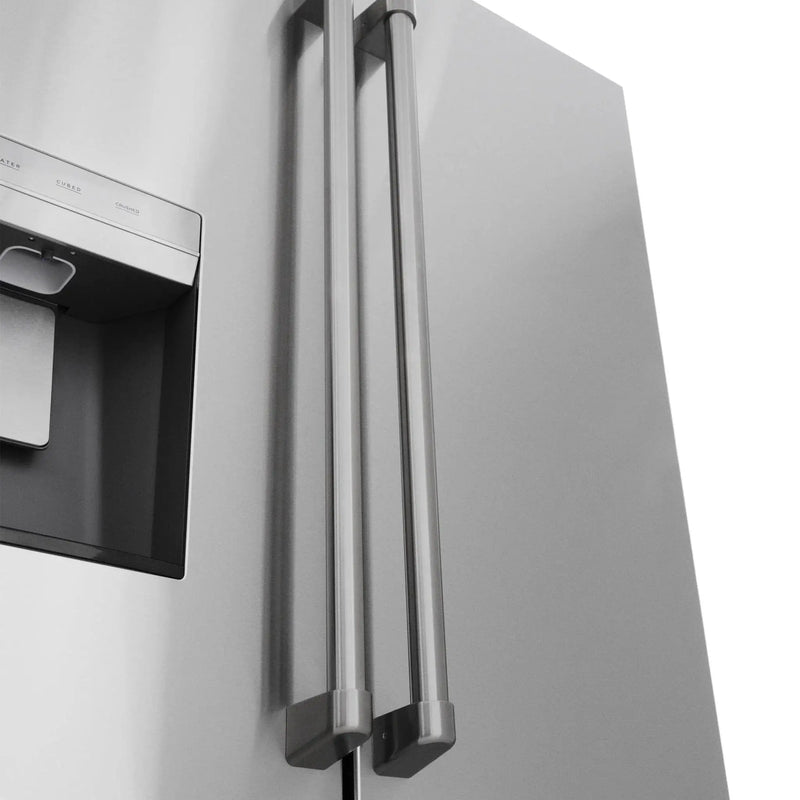ZLINE 36" Refrigerator, Water, Ice Dispenser, Fingerprint Resistant, RSM-W-36 by Farmhouse Kitchen and Bath