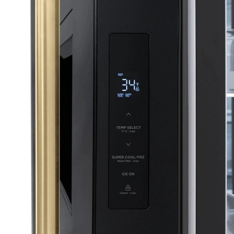 ZLINE 36" Refrigerator, Water, Ice Dispenser, Fingerprint Resistant, RSMZ-W-36-BS-CB by Farmhouse Kitchen and Bath
