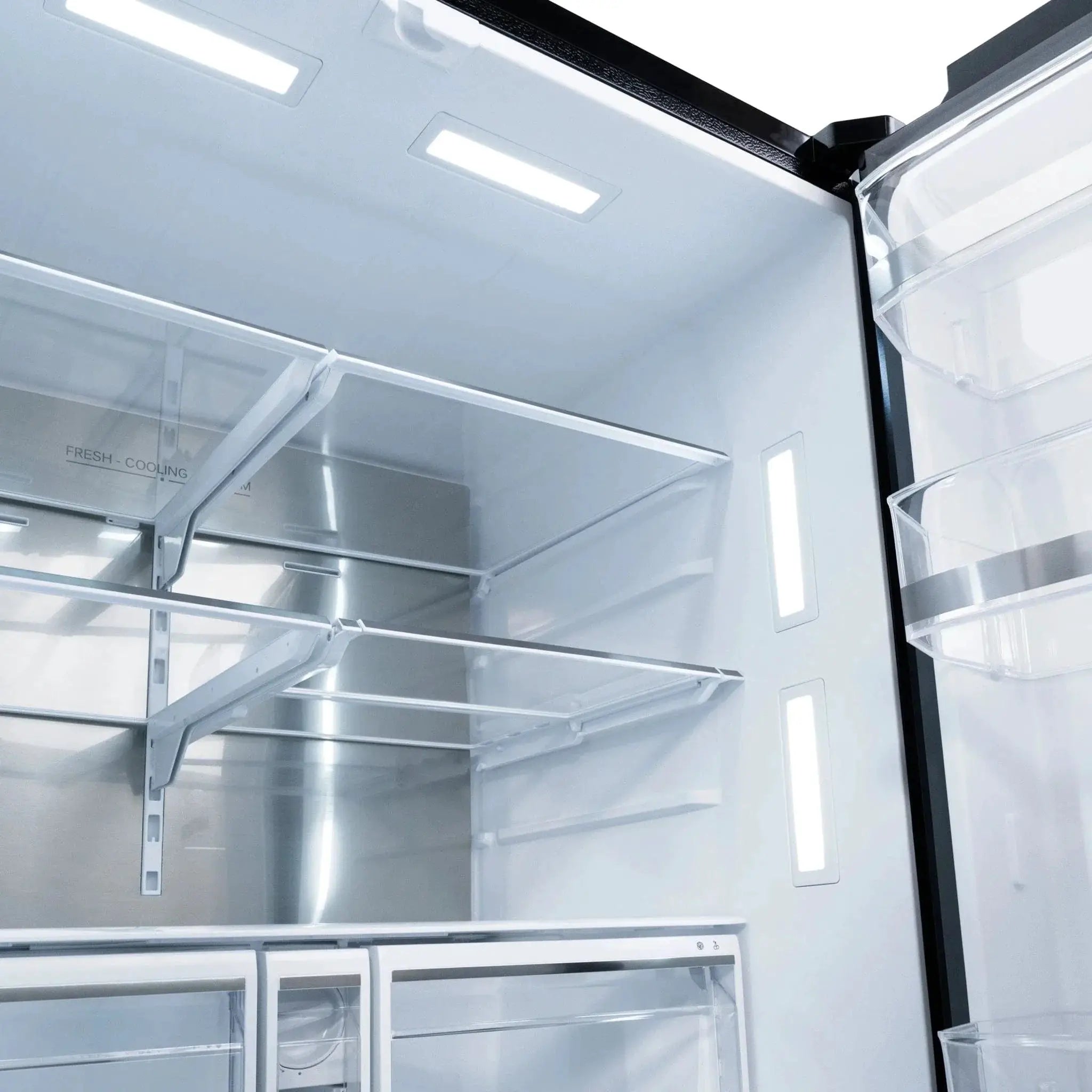ZLINE 36" Refrigerator, Water, Ice Dispenser, Fingerprint Resistant, RSMZ-W-36-BS-CB by Farmhouse Kitchen and Bath