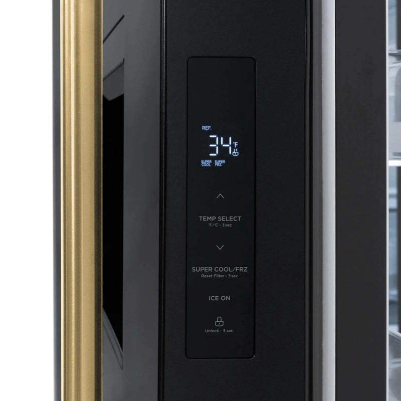 ZLINE 36" Refrigerator, Water, Ice Dispenser, Fingerprint Resistant, RSMZ-W-36-BS-G by Farmhouse Kitchen and Bath