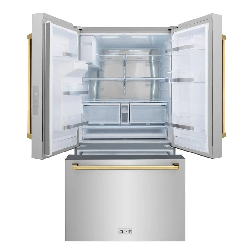 ZLINE 36" Refrigerator, Water, Ice Dispenser, Fingerprint Resistant, RSMZ-W-36-CB by Farmhouse Kitchen and Bath