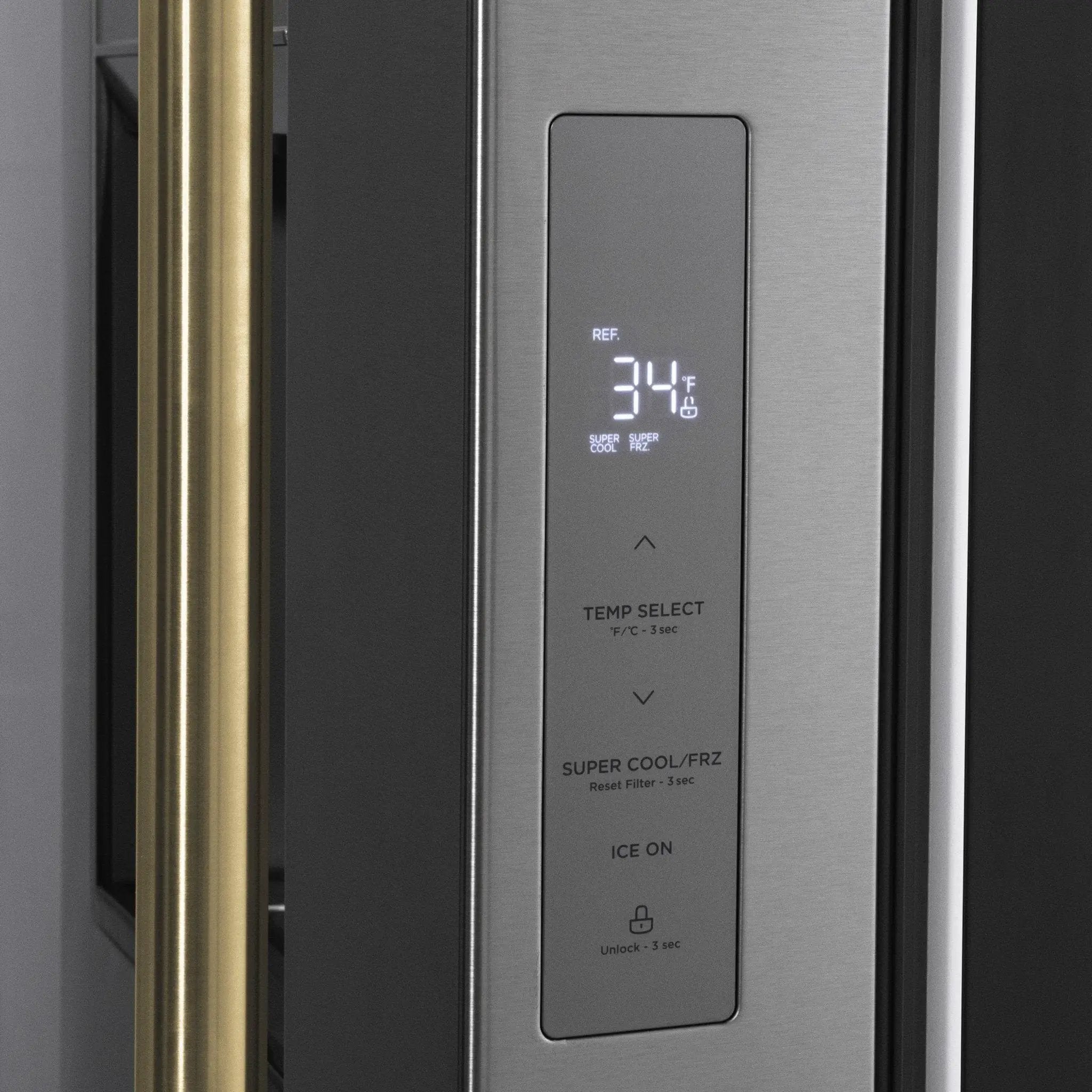 ZLINE 36" Refrigerator, Water, Ice Dispenser, Fingerprint Resistant, RSMZ-W-36-CB by Farmhouse Kitchen and Bath