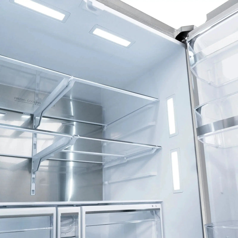 ZLINE 36" Refrigerator, Water, Ice Dispenser, Fingerprint Resistant, RSMZ-W-36-MB by Farmhouse Kitchen and Bath