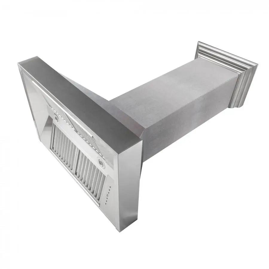 ZLINE 36" Snow Finish Stainless Range Hood with Snow Finish Shell, 8654SN-36 by Farmhouse Kitchen and Bath